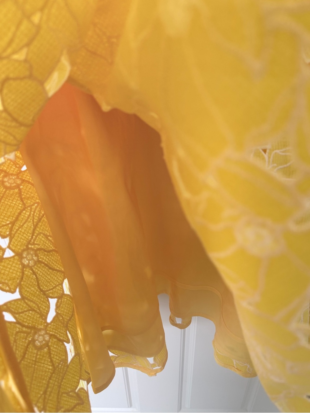 J. Crew Yellow Floral Midi Dress - Picture 7 of 15